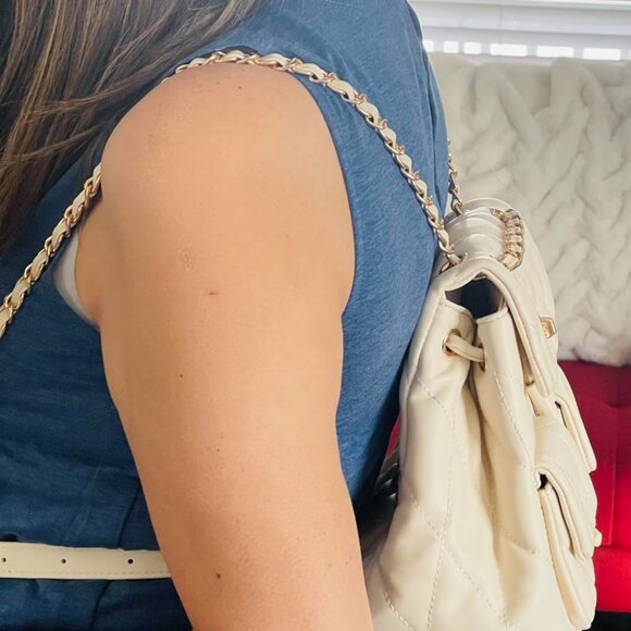 Neiman Marcus Vegan Leather Tabby Backpack - Picture 4 of 5